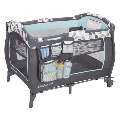Miniatura 4 de Baby Trend Lil' Snooze™ Deluxe II Nursery Center® Playard, Funfetti color fantasía (Funfetti)