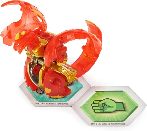 Miniatura 3 de Bakugan Evolutions, Dragonoid (rojo), Platinum Series True Metal Bakugan, 2 BakuCores y tarjeta de personaje, juguetes para niños a partir de 6 años