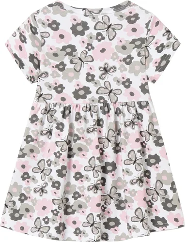Miniatura 2 de Mud Kingdom Vestido de Pascua para niñas, lindo conejo, manga corta, cuello redondo, algodón, casual