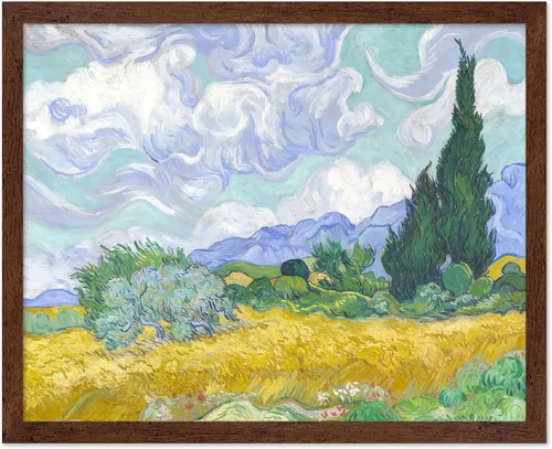 Miniatura 19 de Poster Master Póster clásico de Van Gogh, impresión impresionista vintage, regalo para artista, pintor, autorretrato, sombrero de paja, dibujo
