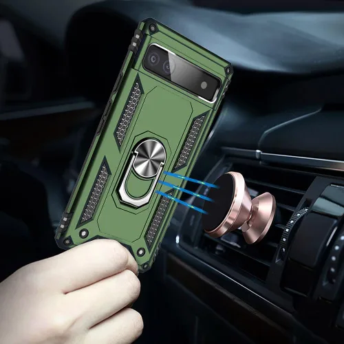 Miniatura 6 de Funda para Pixel 6a, Google Pixel 6A con protector de pantalla HD, [grado militar de 16 pies probada en caídas], anillo protector a prueba de golpes