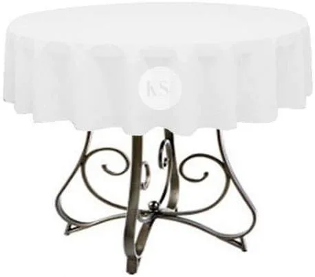 Miniatura 41 de Mantel redondo de poliéster de 72 pulgadas, disponible en más de 45 colores, ideal para restaurantes y superposiciones versátiles de eventos, elige