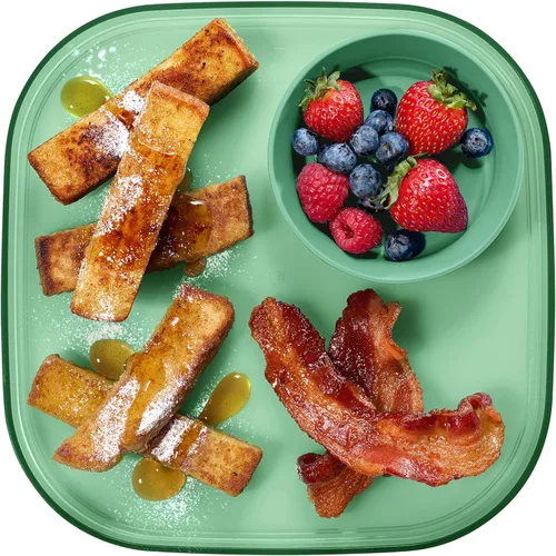 Miniatura 7 de Madesmart Dipware - Plato de comedor reutilizable, bandeja para servir aperitivos y aperitivos, sándwiches, humus, salsas, cuenco apilable y Salvia