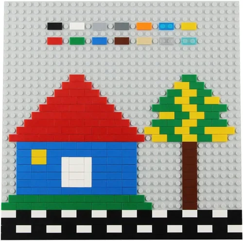 Miniatura 7 de 700 Piezas de Ladrillos Planos Multicolores 1×2, Bloques de Construcción a Granel para Superficies Lisas de Pared y Piso, Accesorios de Juguete