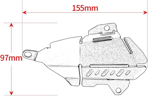 Miniatura 4 de Modeer Para Tenere 700 XTZ 700 T7 2019-2023 2024 2025 Cubierta de protección de bomba de agua Tenere700 XTZ700 T700 CNC Accesorios (rojo)