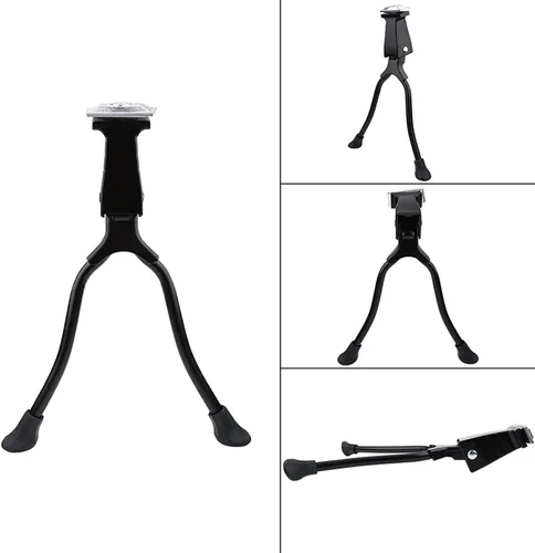 Miniatura 5 de Bnineteenteam Soporte de bicicleta, soporte de bicicleta de doble pierna de aleación de aluminio para montaje central de instalación