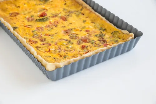 Miniatura 2 de Fox Run 44513 - Molde con fondo extraíble para tarta y quiche, 9 pulgadas, Metálico