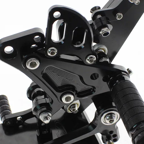 Miniatura 6 de Reposapiés de motocicleta ajustable de aluminio Billet para Ducati Diavel 2011-2015 carbono 2011-2016 AMG 2011-2012 (negro)