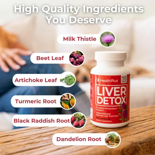 Miniatura 6 de Health Plus Cápsulas de desintoxicación hepática, 60