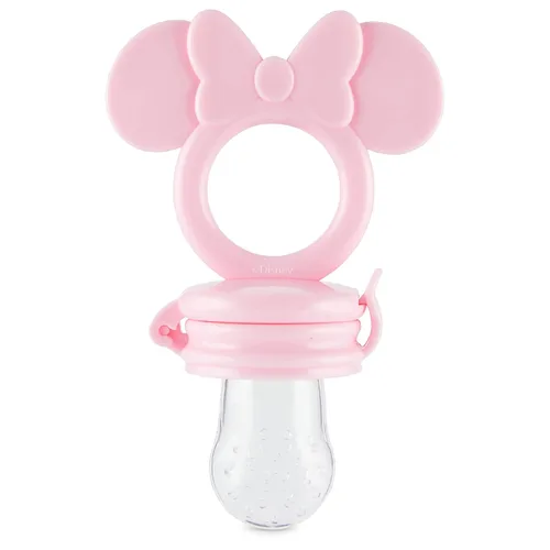Miniatura 2 de Disney Mordedor Mickey y Minnie con alimentador de frutas, diseño seguro y duradero para calmar los dolores de dentición de tu bebé