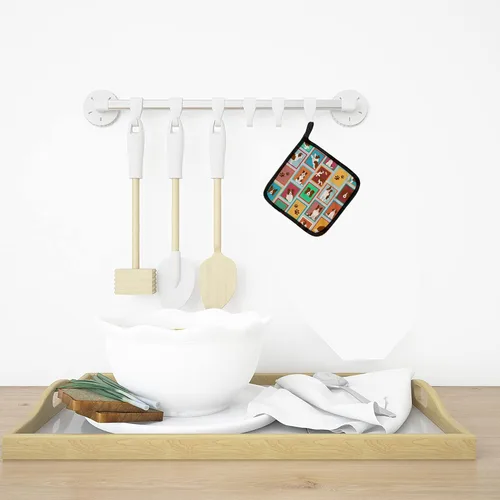 Miniatura 3 de Caroline's Treasures MLM1149PTHD - Juego de soportes para ollas de cocina resistentes al calor, almohadillas calientes para horno para cocinar