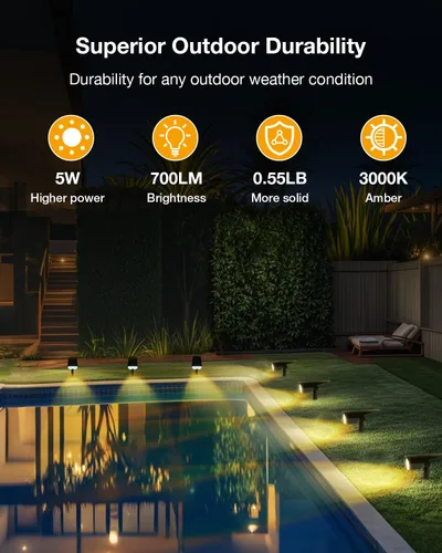 Miniatura 6 de Foco de energía solar para exteriores, impermeable, iluminación LED para patio, árbol, plantas, paredes, camino, jardín, estatuas, brillo ajustable