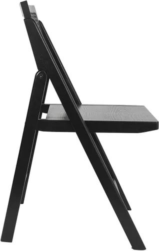 Miniatura 8 de Flash Furniture Galene Cane - Juego de sillas plegables de ratán con marco y asiento de madera maciza, respaldo ventilado, solución para asientos