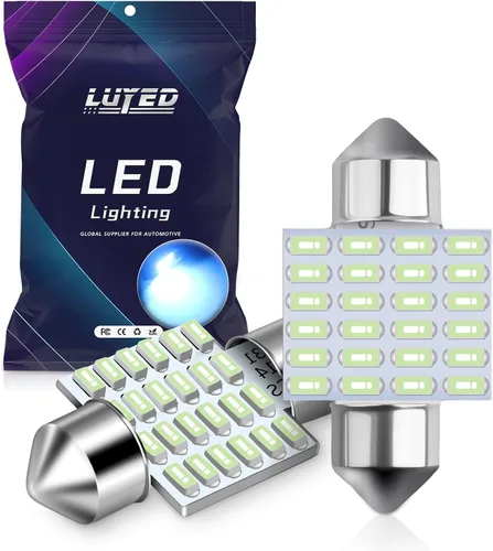 Miniatura 12 de DE3175 bombillas LED azules Canbus libres de errores de 1.25 pulgadas DE3021 DE3022 3175 bombillas LED para luces interiores de mapa, domo y placa