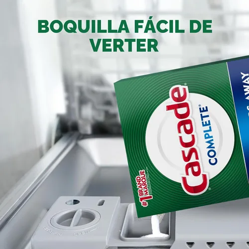 Miniatura 5 de Detergente en polvo Cascade Complete para lavaplatos, aroma fresco, 75 oz, blanco