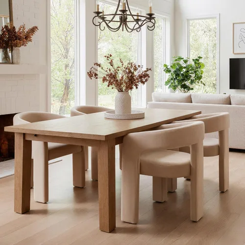Miniatura 47 de HNY Silla moderna de cocina y comedor de estilo barril, silla de acento tapizada en cuero sintético PU con brazo, silla de lado de 47 cm de ancho