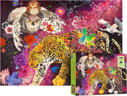 Miniatura 7 de Antelope - Rompecabezas de 1000 piezas para adultos, rompecabezas de cantantes de la selva de 1000 piezas por Enzhao Liu, 16.50 x 33.15 pulgadas