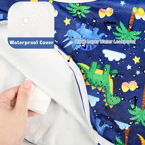 Miniatura 3 de Hooyax Funda de almohada de lactancia impermeable para bebé, fundas elásticas para almohadas de lactancia materna, adorable funda de almohada