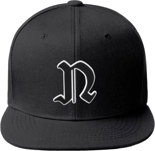 Miniatura 1155 de Daxton Gorra clásica con visera de billete plano con letras del alfabeto inglés antiguo de la A a la Z