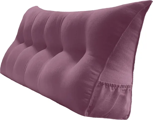 Miniatura 34 de Peachwell Almohada triangular de lectura para reposo en cama, cojín reforzador grande para cabecero, respaldo, almohada de cuña con funda extraíble