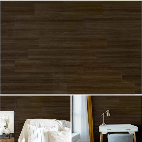 Miniatura 9 de Panel de pared magnético de vinilo (olmo oscuro moderno) 36sf