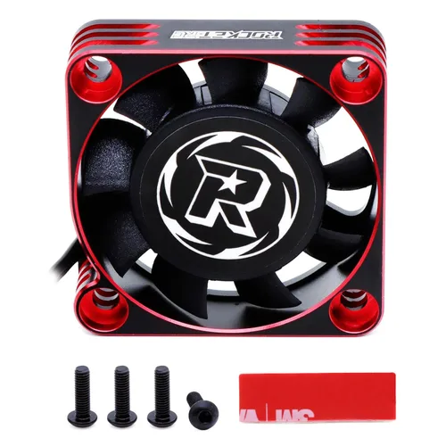 Miniatura 10 de Surpass Hobby - Ventilador de refrigeración de motor RC de 1.575 pulgadas, ventilador de refrigeración ESC de 16000 RPM para 1/8 1/8 de camión RC