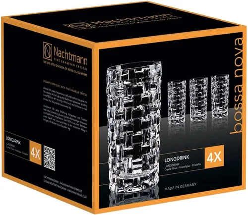 Miniatura 4 de Nachtmann Dancing Stars Bossa Nova Collection - Juego de 4 vasos de cristal transparente, para cócteles y bebidas frías, 14 onzas, apto