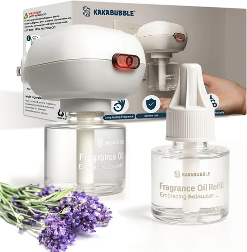 Miniatura 8 de Kit de iniciación de difusor de aceite esencial enchufable al aire libre, paquete de 2 – frescura de 30 días, seguro para mascotas y niños, ideal