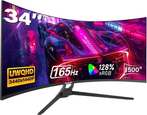 Miniatura 11 de Gawfolk Monitor de juegos de 27 pulgadas QHD IPS, pantalla de PC 120Hz 2K (2560 × 1440P), pantalla de computadora ultra fina de marco cero