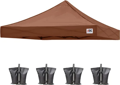 Miniatura 70 de ABCCANOPY - Toldo de repuesto para carpa desplegable (10x10 pies, beige)