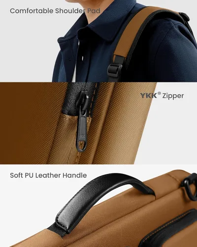 Miniatura 6 de tomtoc 360 Bolsa de hombro protectora para laptop MacBook Pro M4/M3/M2/M1 Pro/Max A3403 A3186 A2991 A2485 2024-2019, funda resistente al agua