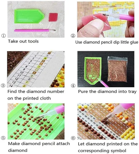 Miniatura 7 de Leimonri Kits de arte de diamantes para adultos, arte de diamantes del mundo marítimo, pinturas de puntos de diamante para principiantes, kits