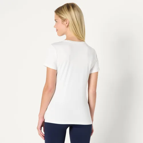 Miniatura 10 de Amazon Essentials Camiseta de manga corta con cuello redondo para mujer, de secado rápido, para entrenamiento, gimnasio, paquete múltiple