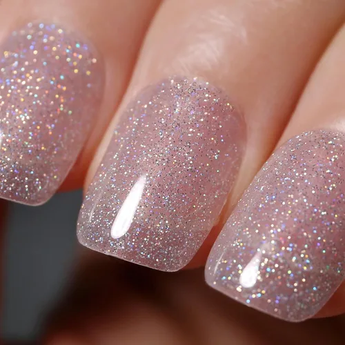 Miniatura 33 de Esmalte de Uñas en Gel con Purpurina, Esmalte de Uñas en Gel con Purpurina Rojo Sangre Brillante con Destellos, Esmalte de Uñas en Gel con Purpurina