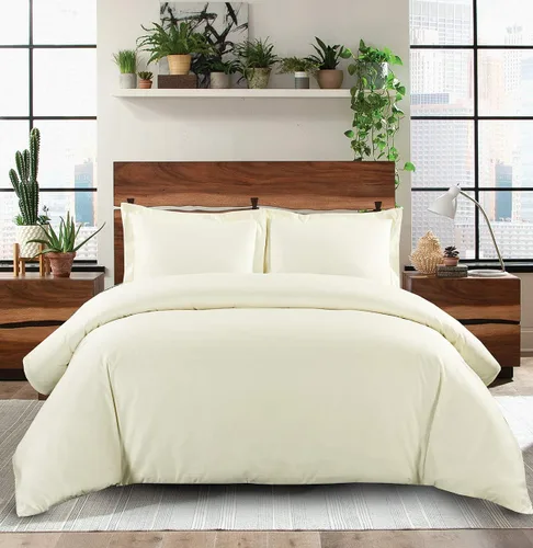 Miniatura 9 de Royal Hotel Bedding Funda de edredón de 500 hilos, 100% algodón, cierre de botón, suave y fresco, juego de funda de edredón de 2 piezas, tamaño Negro