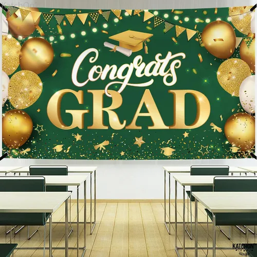 Miniatura 6 de KatchOn, Xtralarge - Cartel de graduación para patio, decoraciones de graduación 2026-120 x 20 pulgadas, pancarta de felicitación para graduación al