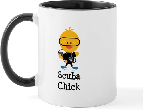 Miniatura 22 de CafePress Scuba Flag Diver Taza de café de cerámica de 11 oz (11.0 fl oz)