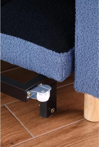Miniatura 8 de Silla Cama Convertible 3 en 1, Sillón Sofá Cama Individual Multifuncional de Tela Teddy con Respaldo Ajustable, Silla Cama Reclinable Extraíble