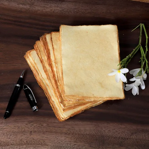 Miniatura 6 de 50 paquetes de papel de acuarela de algodón con borde de cubierta 200 GSM papel de acuarela texturizado en bruto para escritura única Anique