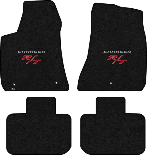 Miniatura 5 de Lloyd Mats Alfombrillas de piso de ajuste personalizado para Dodge Charger RWD 2011-2023 LogoMat Juego de 2 piezas Carbón