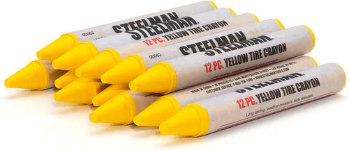Miniatura 5 de Steelman Crayones de marcado de neumáticos blancos para mecánicos, para marcar daños en neumáticos húmedos y secos, caja de 12