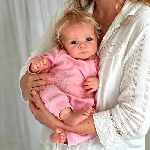 Miniatura 3 de Anano Muñecas de bebé Reborn de silicona Cuerpo completo de 18 pulgadas - Muñeca de bebé realista recién nacida niña, muñeca de bebé de silicona