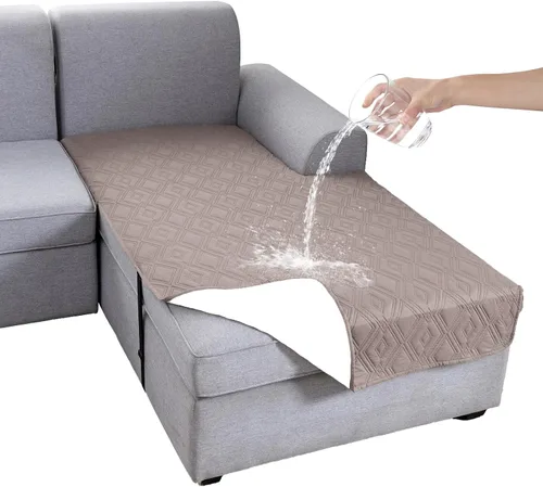 Miniatura 51 de Genina Juego de 2 Fundas de Reposabrazos para Sofá 100% Impermeables, Fundas para Reposabrazos de Sofá, Sillón, Protectores Antideslizantes