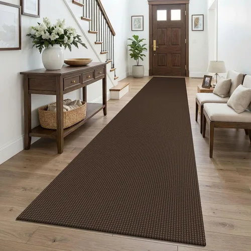 Miniatura 233 de KOZYFLY - Tapetes para entrada, lavable, tejido, con respaldo de goma antideslizante, de algodón, interiores, cocina, entrada, vestíbulo y puerta