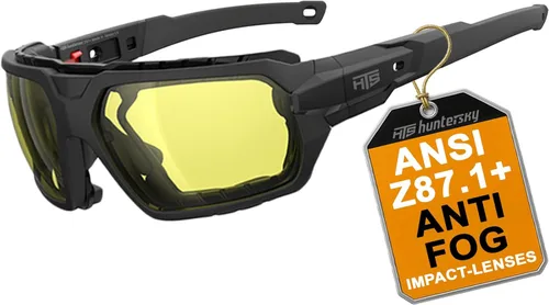Miniatura 12 de HTS HUNTERSKY Gafas Protectoras para Deportes Motorizados Motocicleta Antiempañamiento Gafas de Montar Lentes Acolchadas Gafas de Sol a Prueba