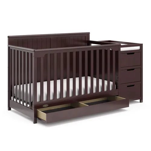 Miniatura 26 de Graco Hadley Cuna convertible 5 en 1 con cajón (Gris Guijarro) – Certificado GREENGUARD Gold, Combo de cuna con cajón, Cajón de almacenamiento