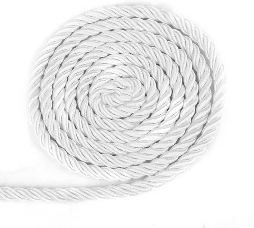 Miniatura 22 de BEL AVENIR Cuerda trenzada de 0.236 in y 16 yardas, cuerda decorativa de nailon hecha a mano para costura, manualidades, tapicería, decoración