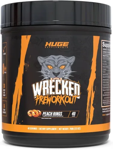 Miniatura 11 de Polvo Wrecked para antes del entrenamiento, fórmula avanzada, aumenta la energía, la concentración, las bombas y el rendimiento, 10g L-citrulina