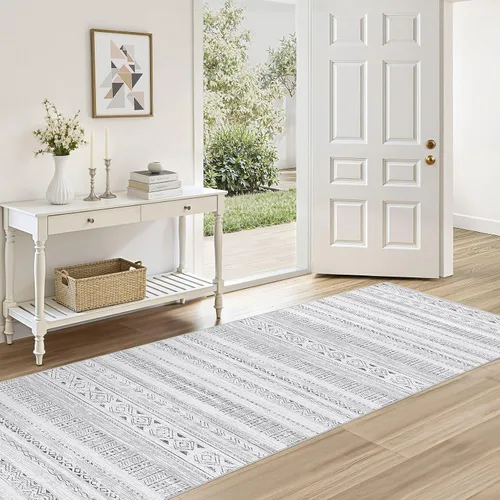 Miniatura 68 de Alfombra grande para sala de estar de 5 x 7: Alfombras marroquíes bohemias, suaves, lavables a máquina, para dormitorio, debajo de la mesa
