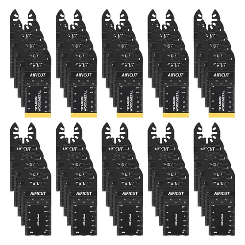 Miniatura 8 de AIFICUT 10 piezas de hoja de cuchillo de gancho para herramienta multifunción oscilante para tejas de alfombra, materiales blandos, accesorio